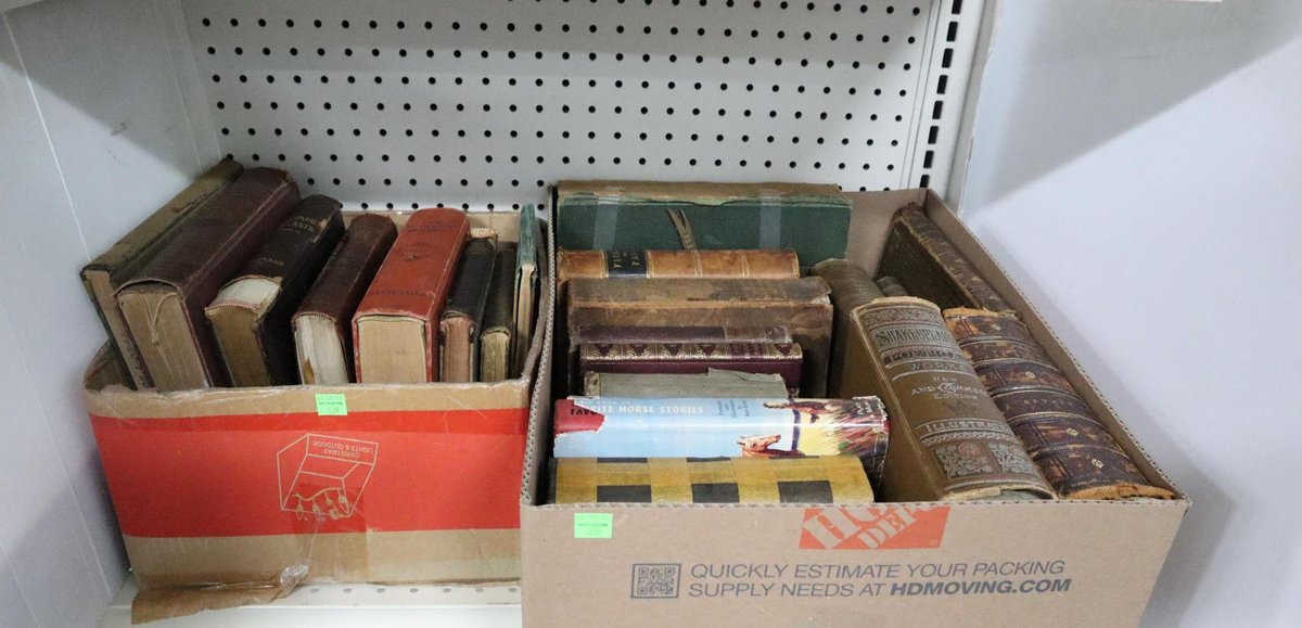 Two Boxes of Vintage Books