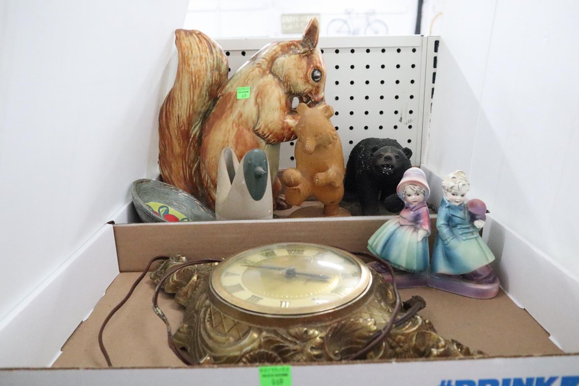 Collectible Figurines, Electric Clock