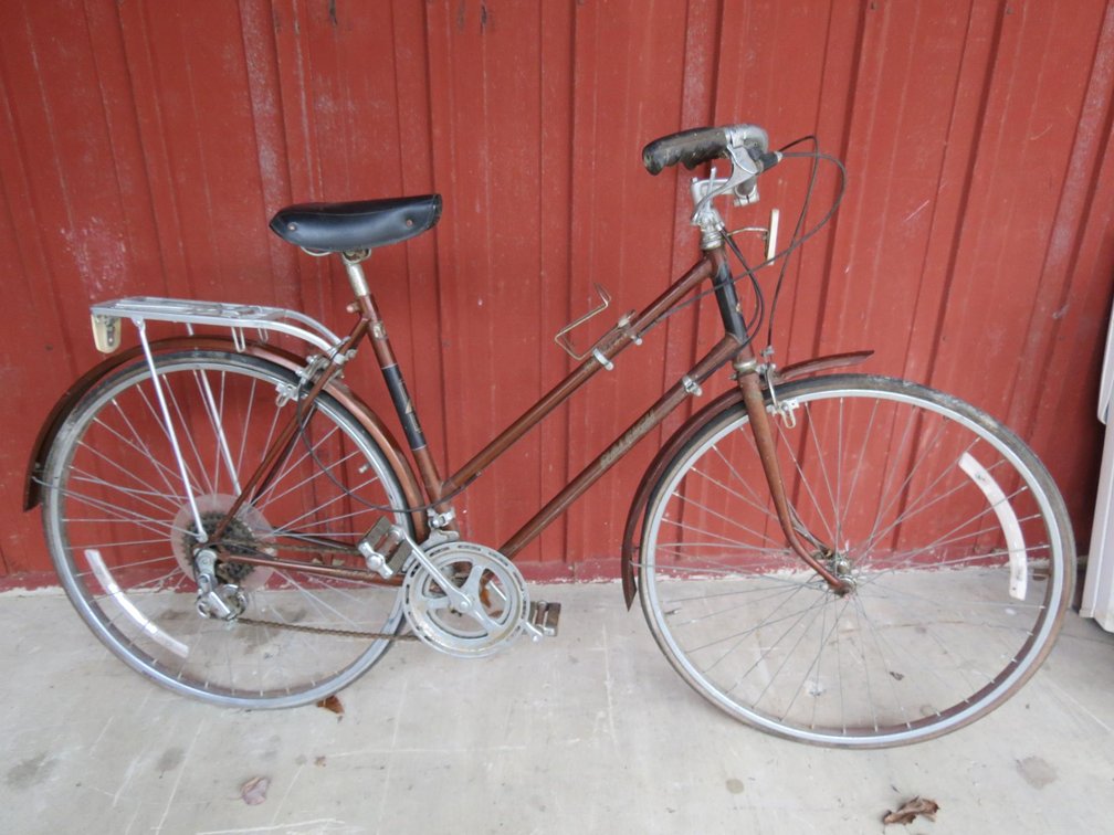 Vintage Raleigh Bicycle, Tires Are Flat