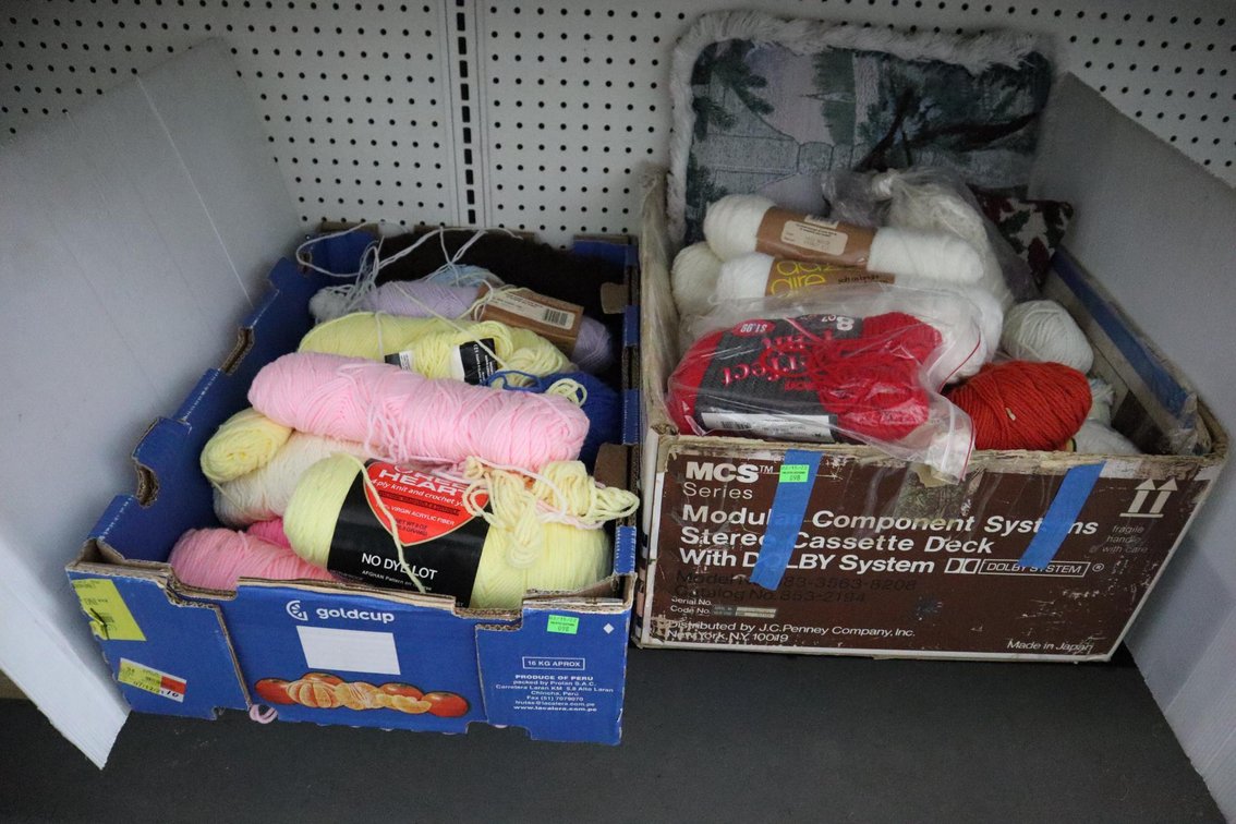 Two Boxes of Yarn