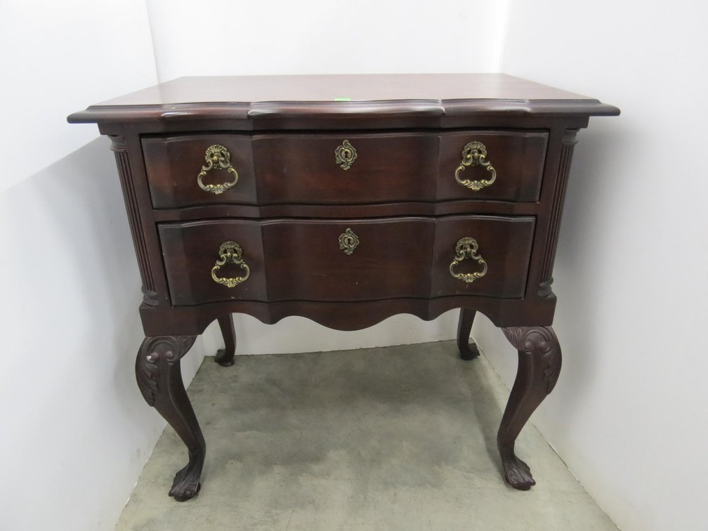 2 Drawer Table (Matches Bedroom Suit, Lot 7)