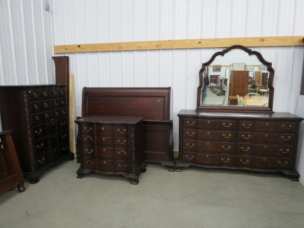 Bedroom Suit, 2 Chest of Drawers, Dresser, Queen Size Bed Frame