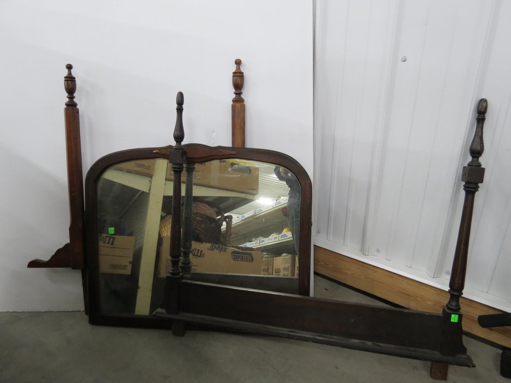 Antique Dresser Mirror and Mirror Frame
