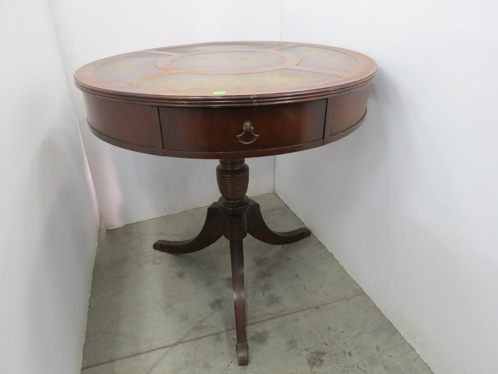 Antique Round Table With Drawer