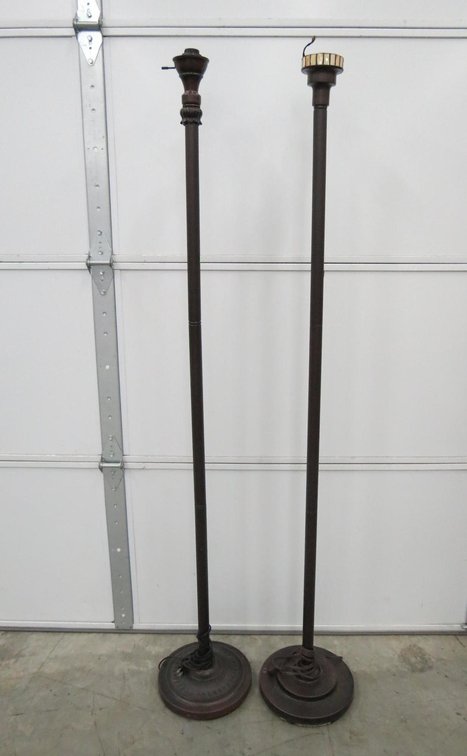 Pair of Floor Lamps, One Needs Light Bulb Insert