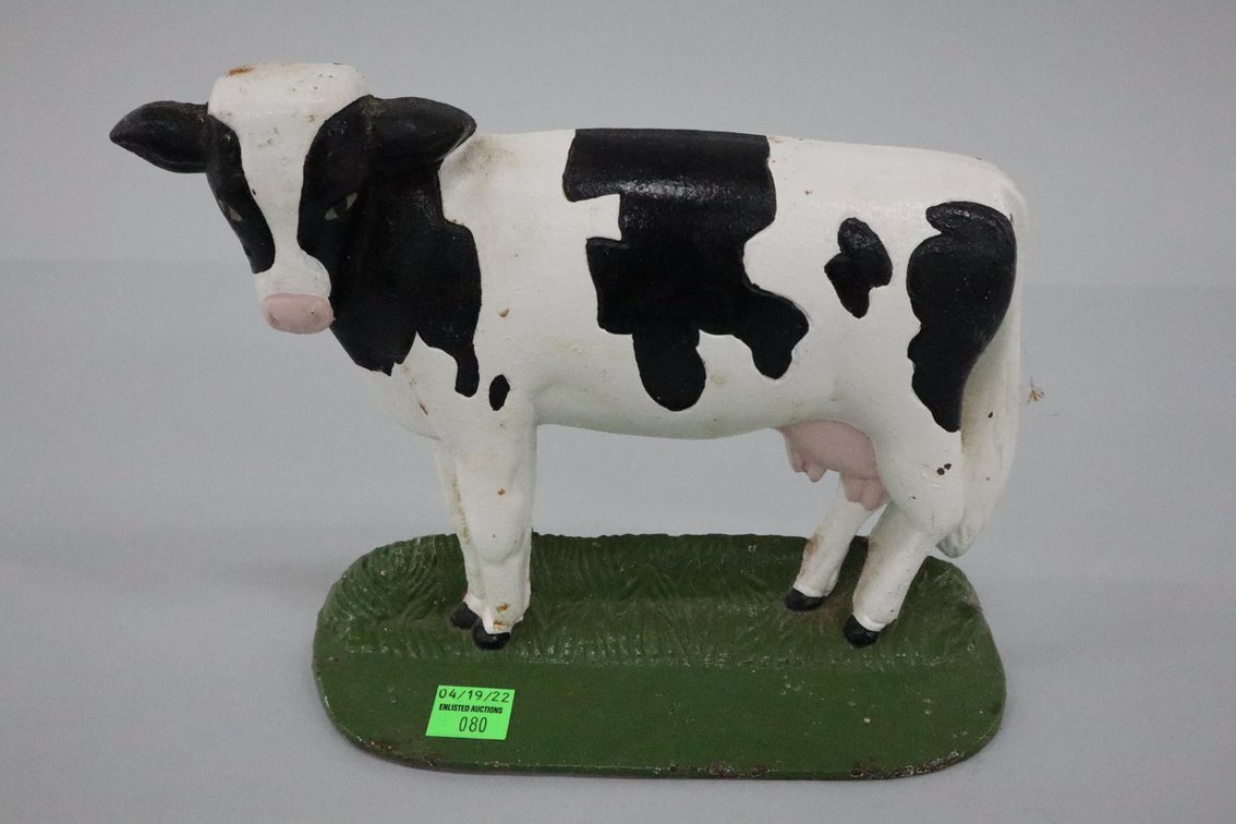 Cast Iron Cow Doorstop