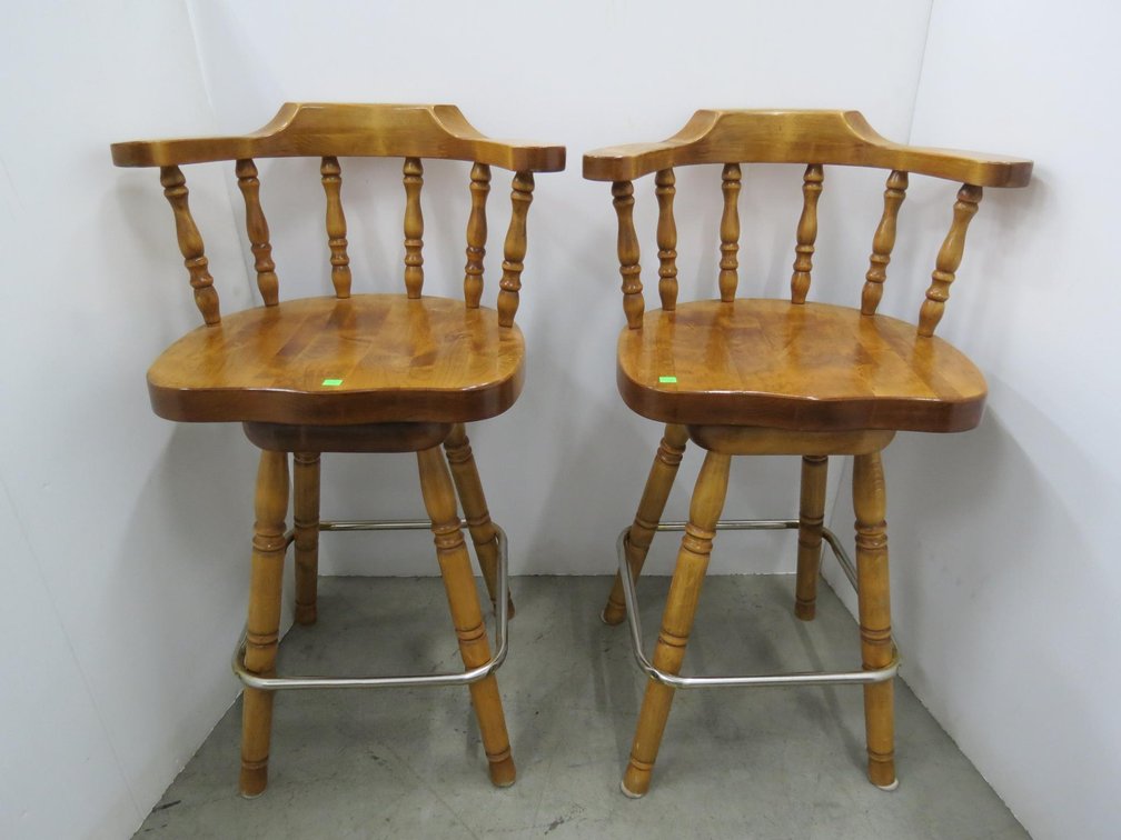 Pair of Swivel Bar Chairs