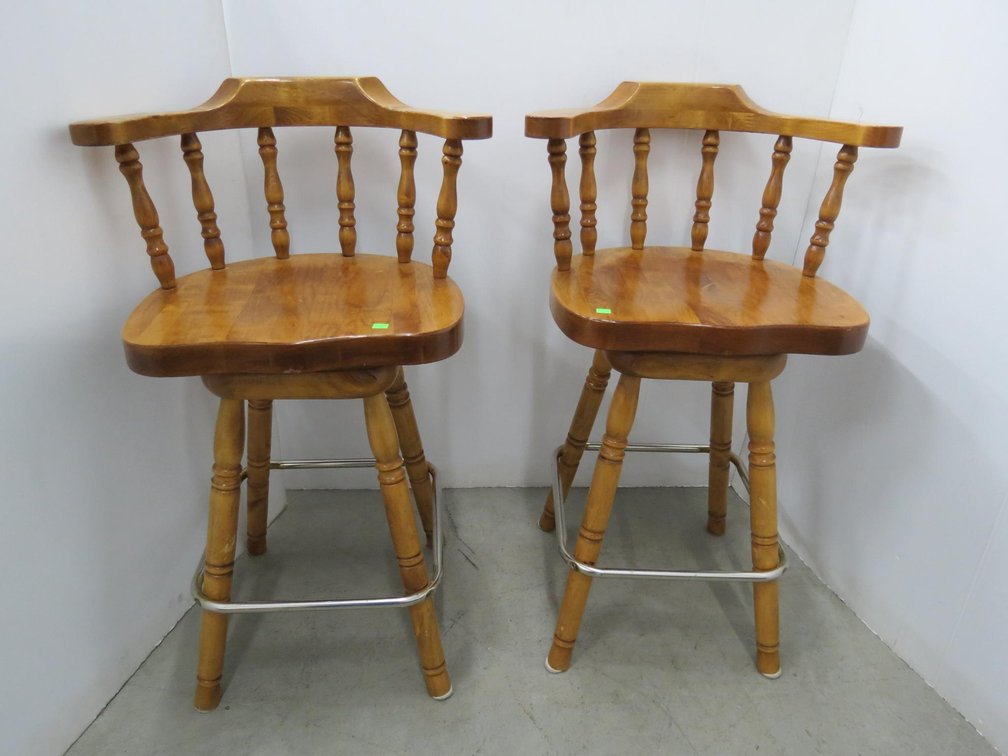 Pair of Swivel Bar Chairs