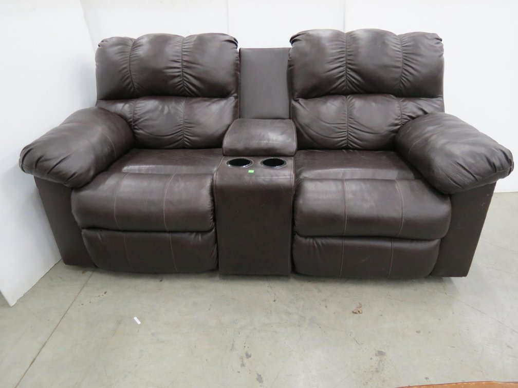 Leather Loveseat With Electric Recline, Unsure of Brand