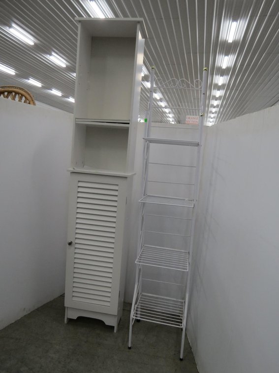 Tall Narrow Cabinet and Shelf