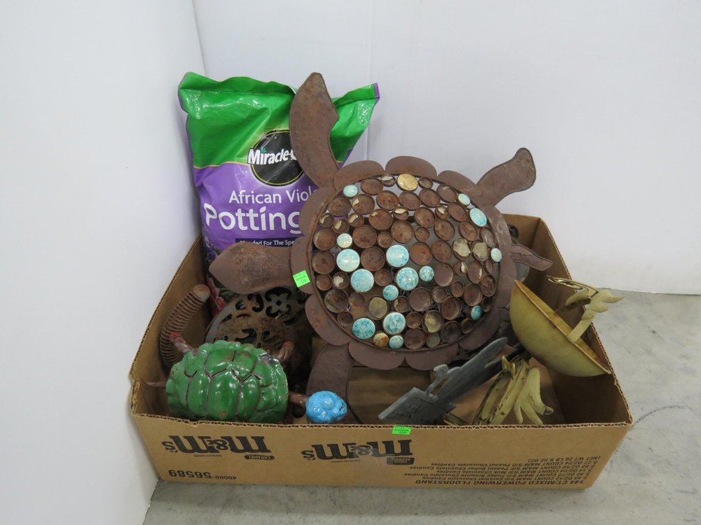 Metal Garden Ornaments, Bag of Potting Mix