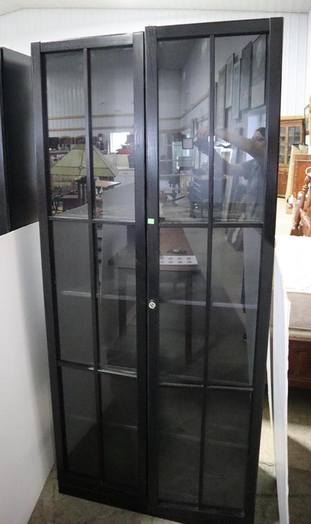 Bookcase With Two Glass Doors