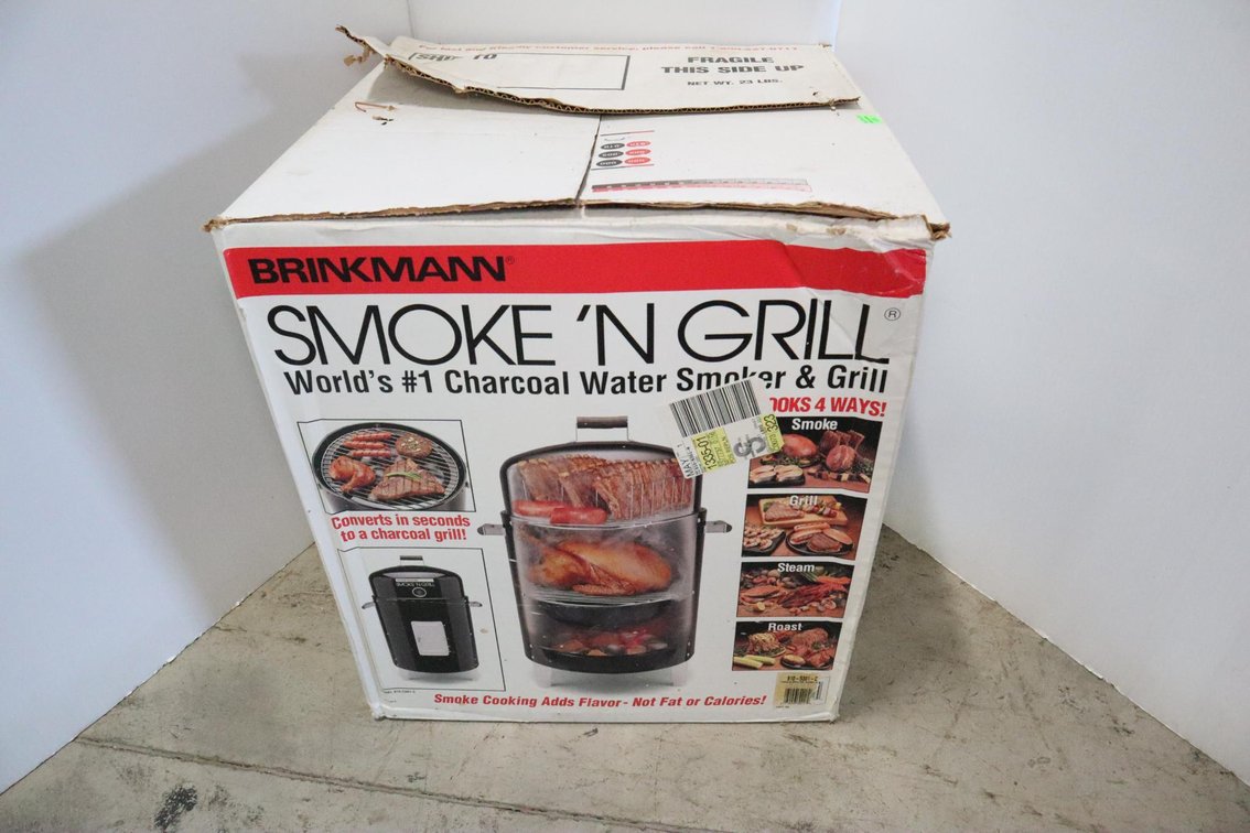 Charcoal Water Smoker and Grill, Appears Unused