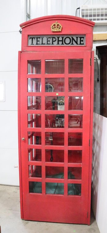 British Telephone Booth with Crosley Payphone