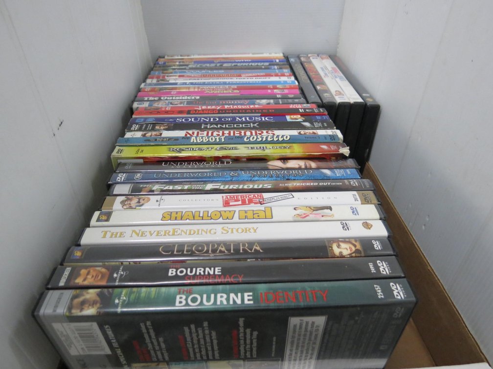 Box of DVDs