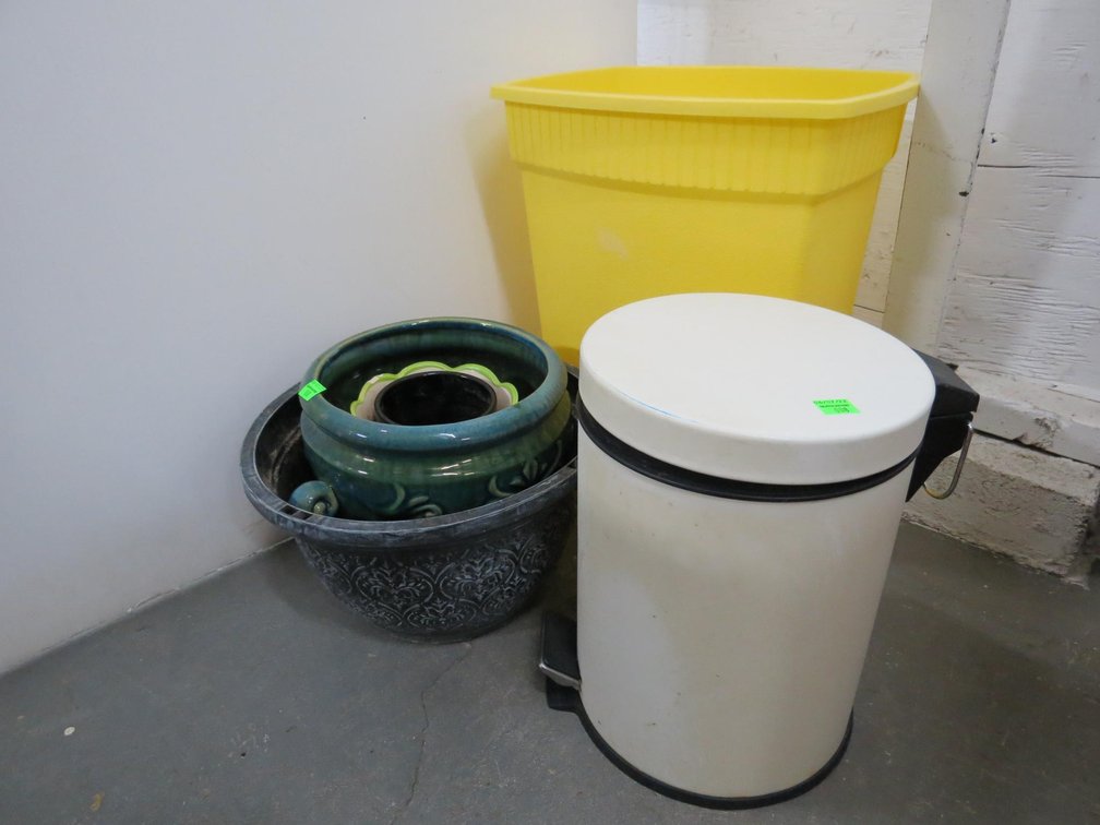 Planters and Trash Cans