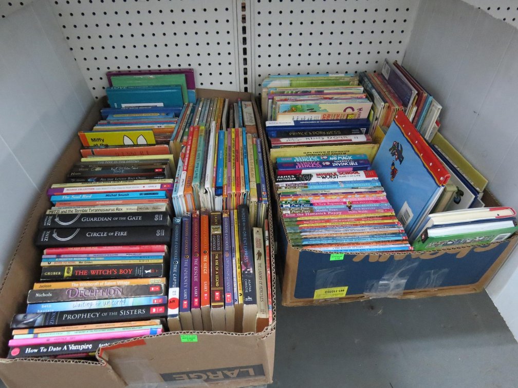 Two Boxes of Books, Mostly Children's Books