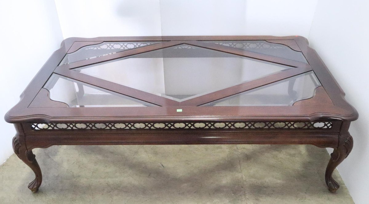 Glass Top Coffee Table By Bassett Furniture