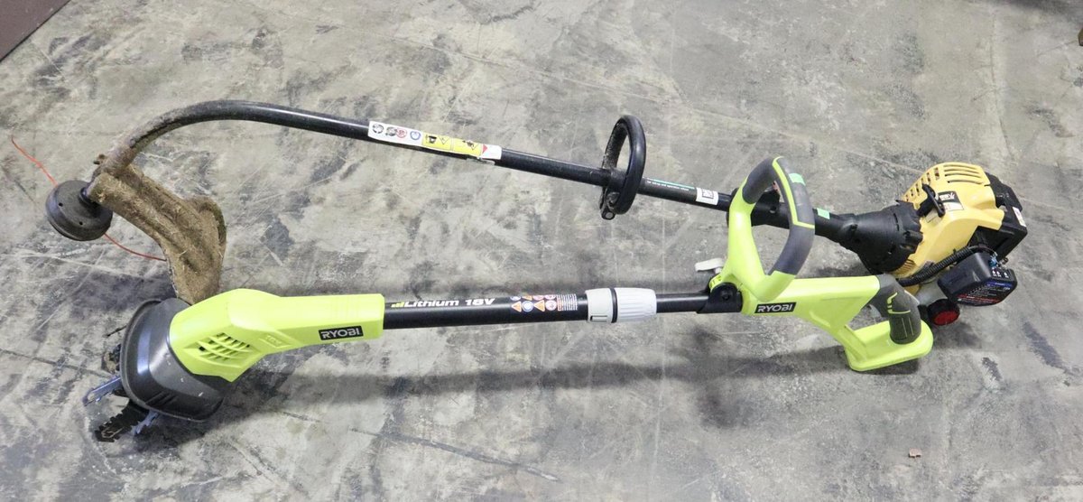 Bolens Weed Trimmer, Ryobi Aerator, No Battery