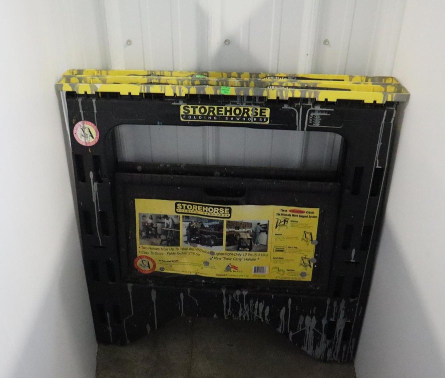 Two Plastic Sawhorses