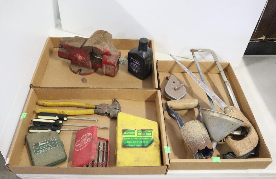 Fencing Tool, Drill Bits, 4 Inch Table Vice