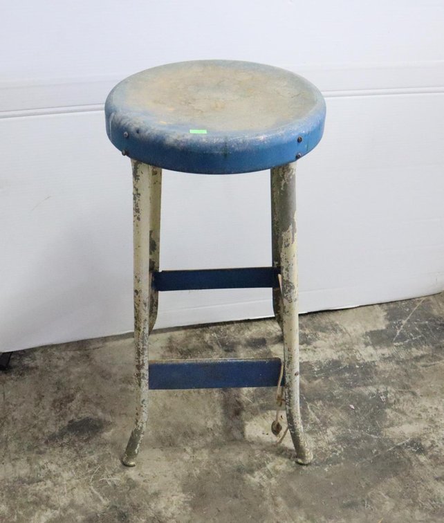 Vintage Metal Barstool