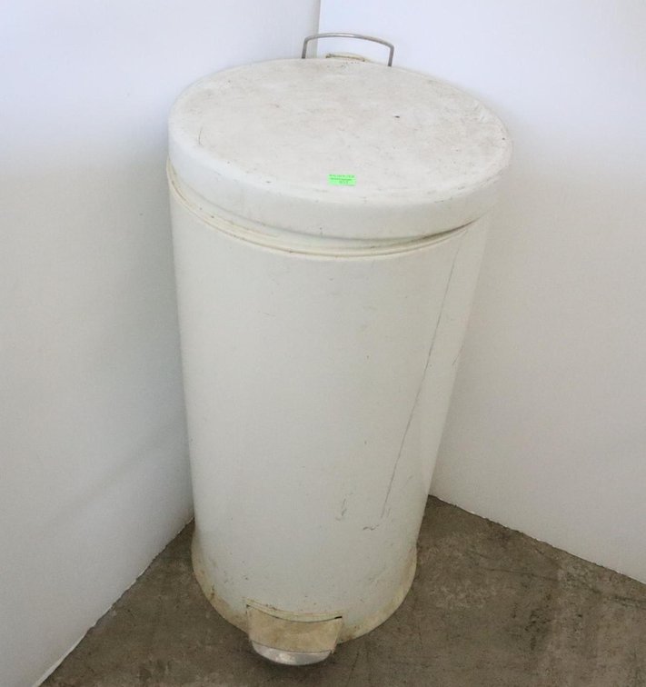 Metal Trash Can