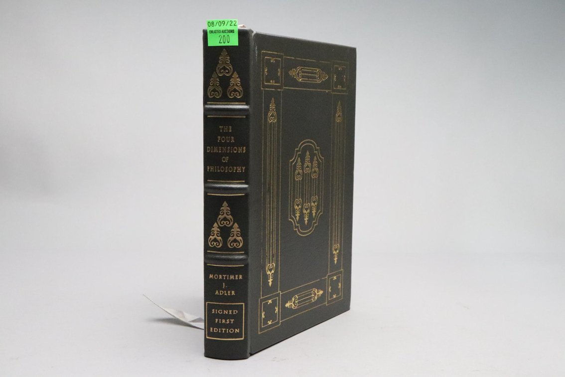 The Four Dimensions Of Philosophy By Mortimer J Adler , Signed First Edition, Easton Press