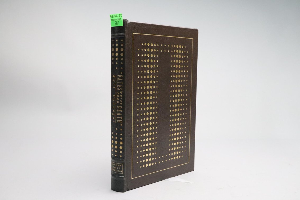Fates Worse Than Death By Kurt Vonnegut, Signed First Edition, Easton Press, An Autobiographical Collage Of The 1980s