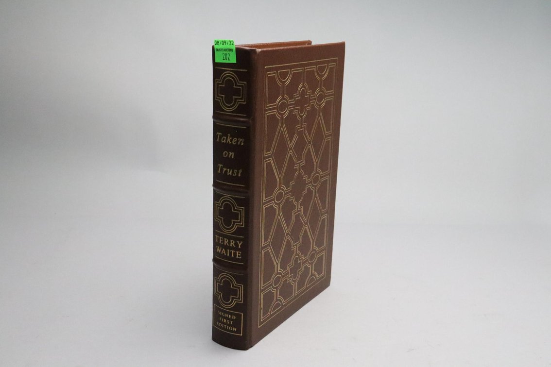 Taken On Trust By Terry White, Signed First Edition, Easton Press