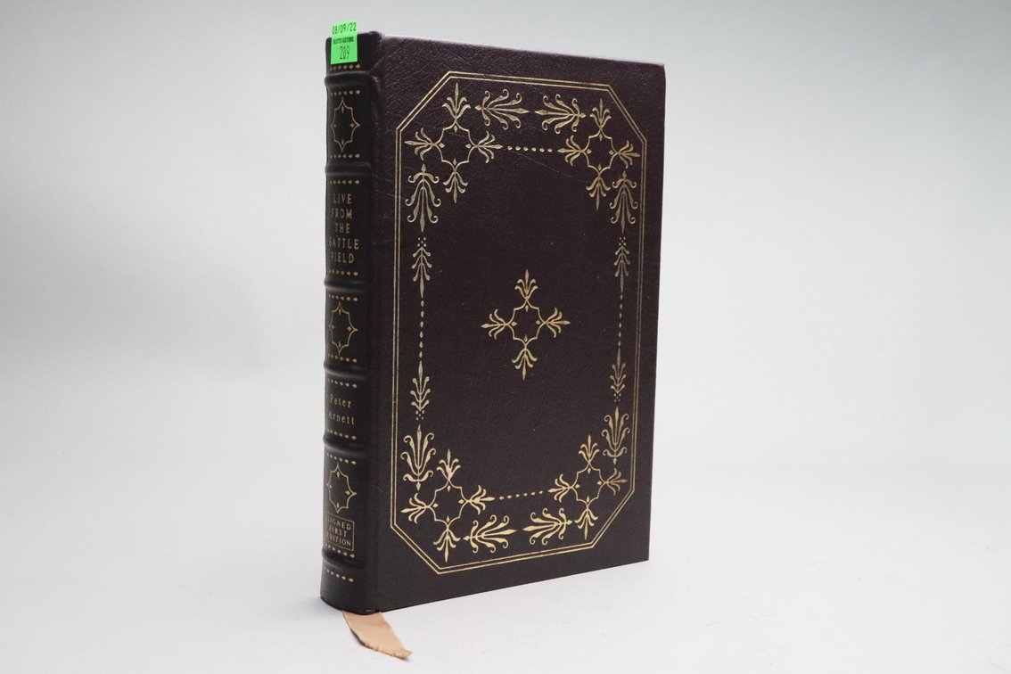 Live From The Battlefield By Peter Arnett, Signed First Edition, Easton Press