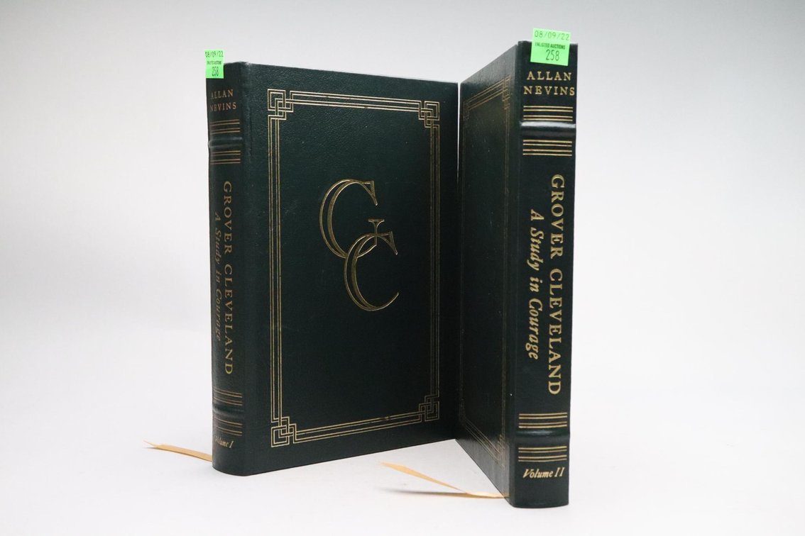 Grover Cleveland, A Study In Courage Volume I And II By Allan Nevins, Easton Press