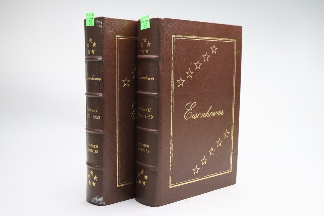 Eisenhower, Volumes I And II By Stephen Ambrose, Easton Press