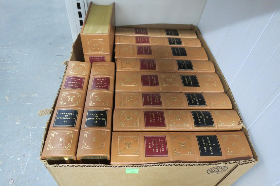 The Story Of Civilization Volumes 1-11 By Will Durant, Easton Press