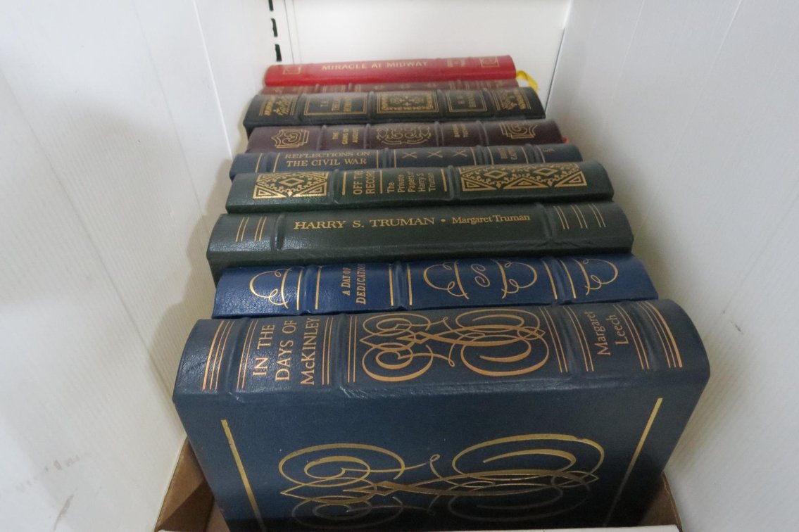Easton Press Books, The Guns Of August, Reflections On The Civil War, Harry S Truman, The Last Romantic And Others