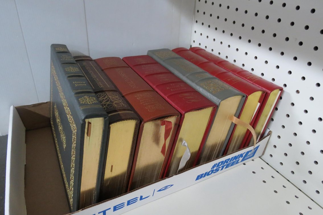 Easton Press Books, The Eisenhower Diaries, Washington, Thomas Jefferson And The New Nation, Benjamin Harrison, Andrew Jackson