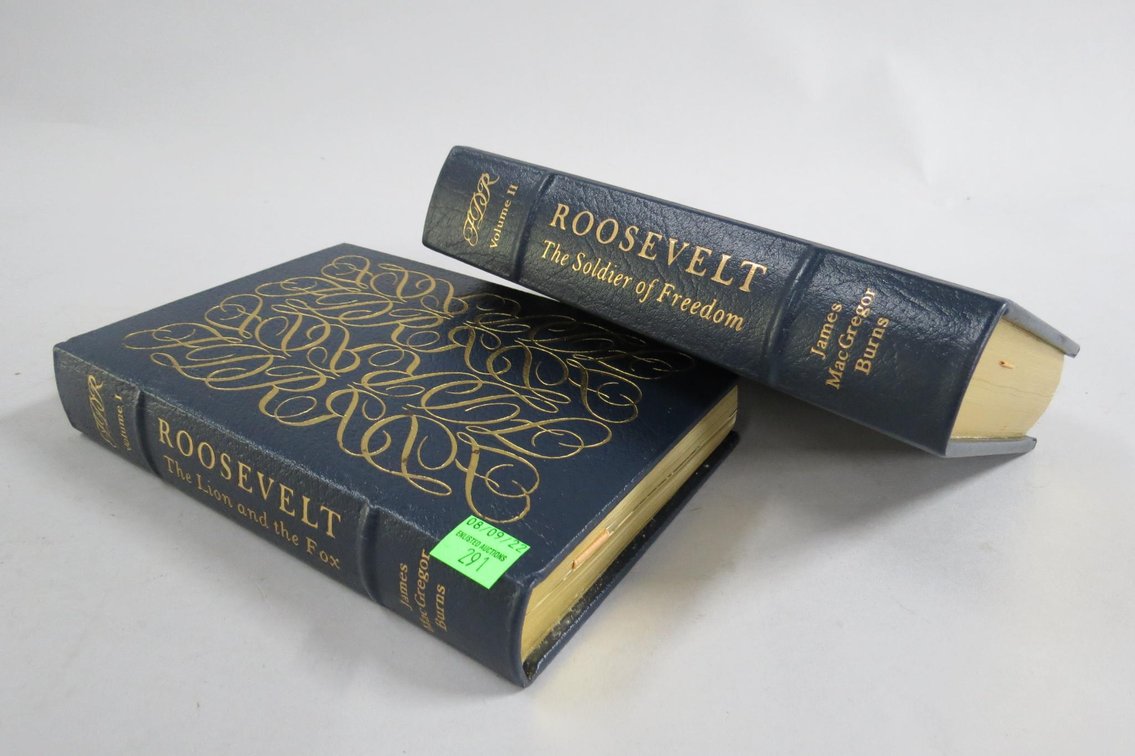Roosevelt, The Lion And The Fox By James Macgregor Burns Volume I-II, Easton Press