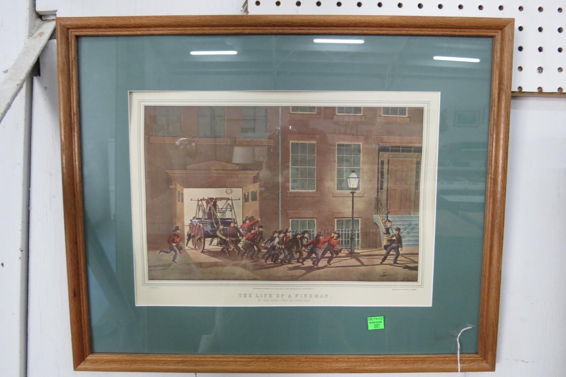 "The Life of A Fireman" Framed Print