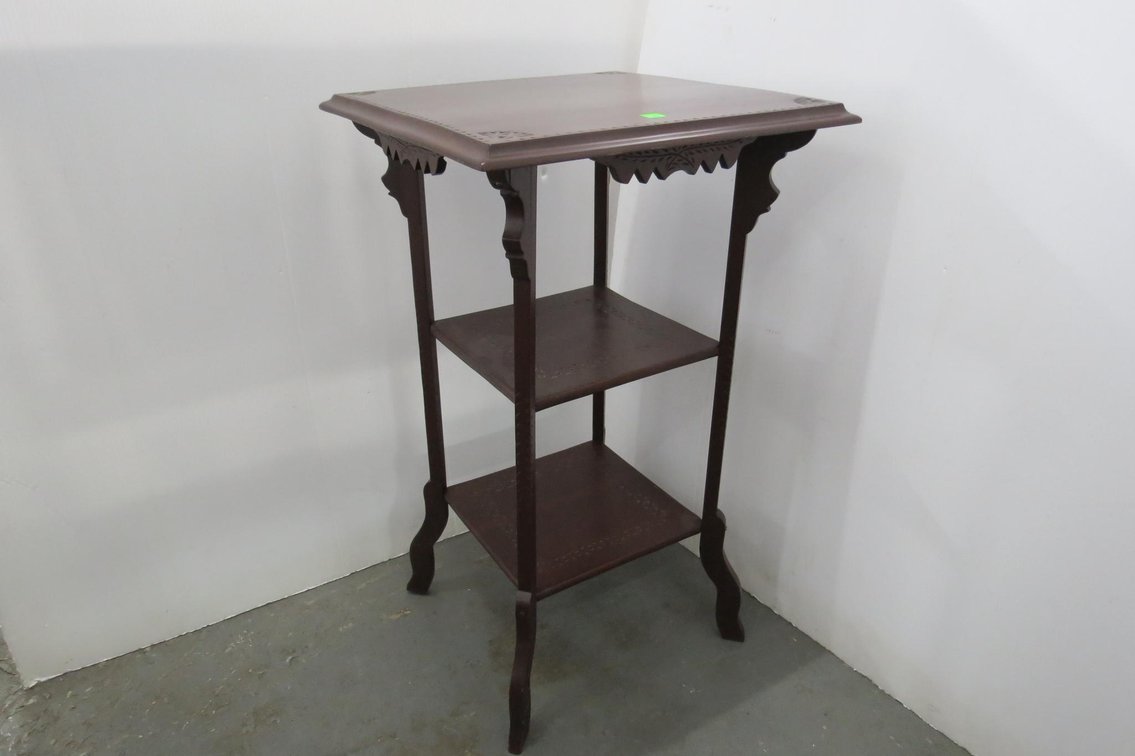 Side Table With Shelves