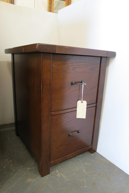 Wooden 2 Drawer File Cabinet