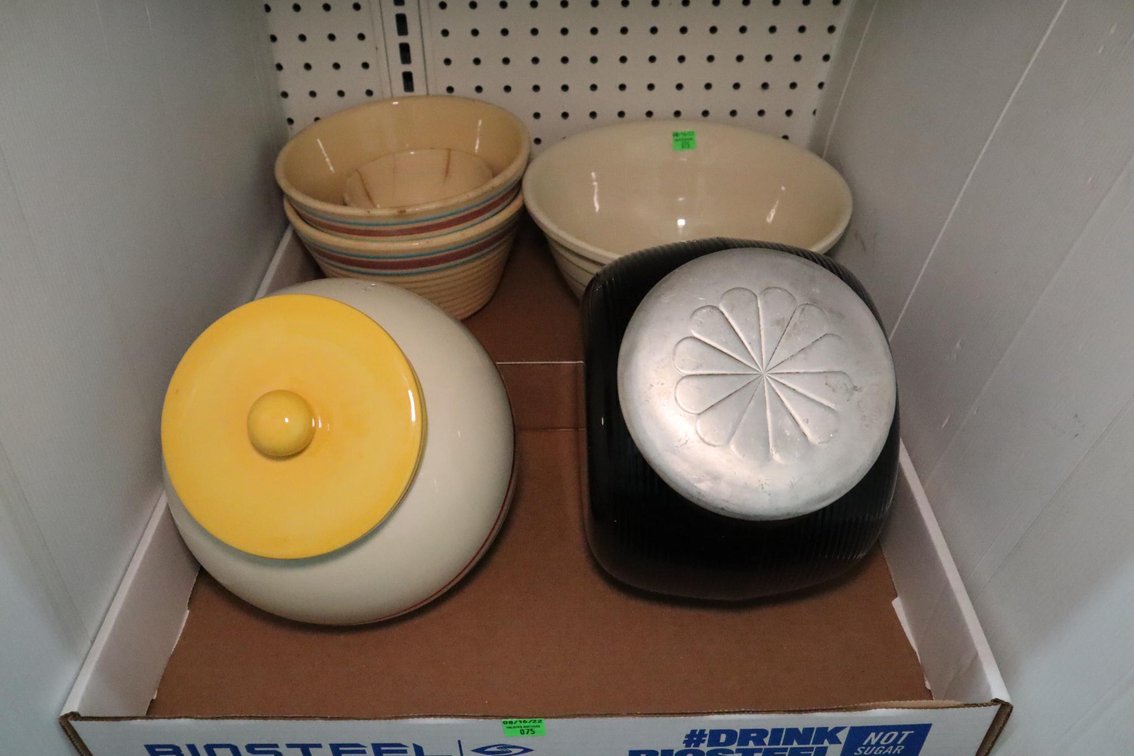 Stoneware Bowls and Canisters