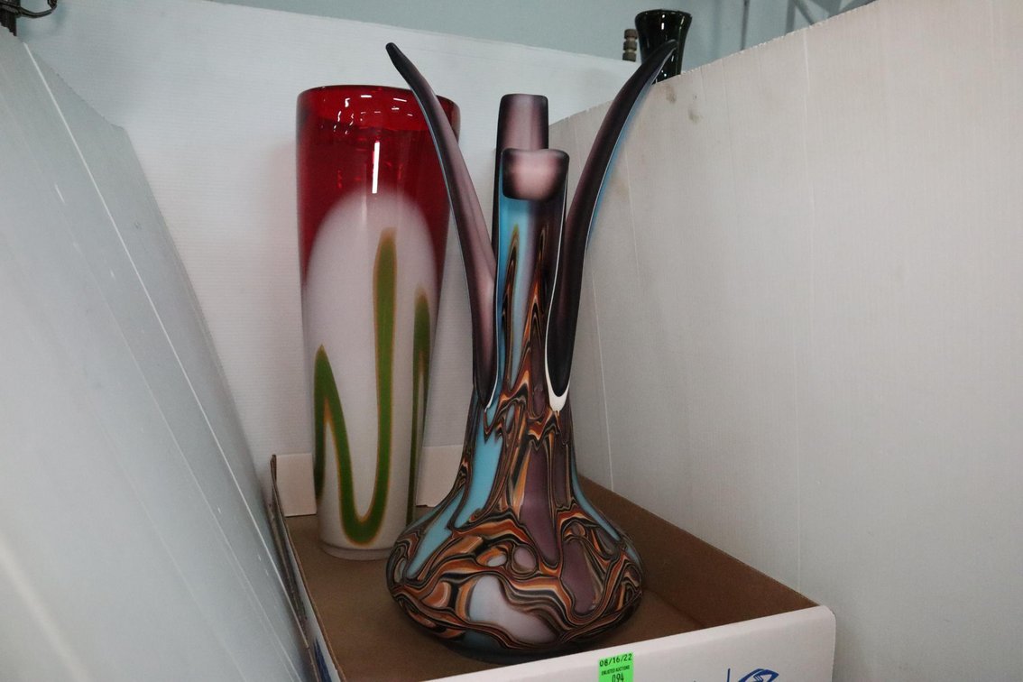 Pair of Glass Vases
