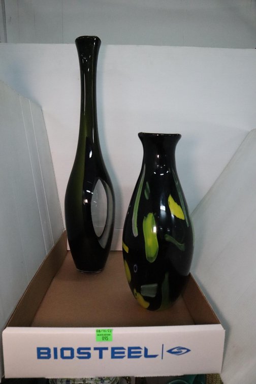 Pair of Glass Vases