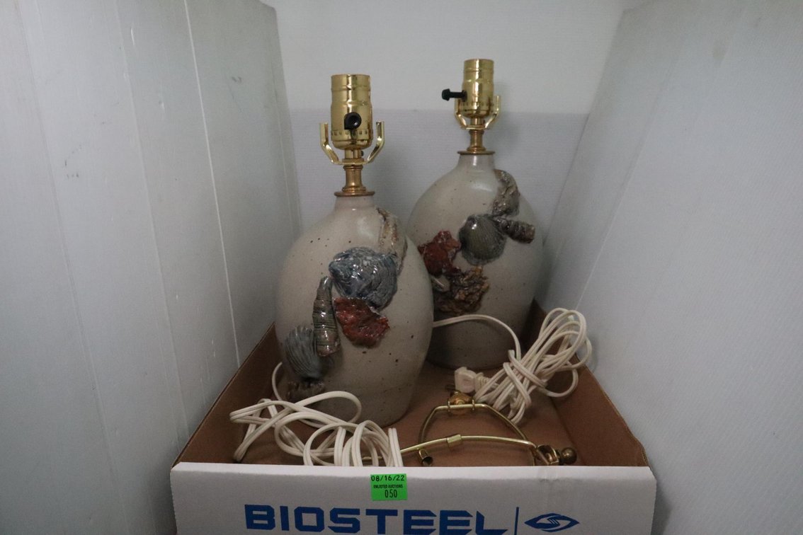 Pair of Crock Lamps