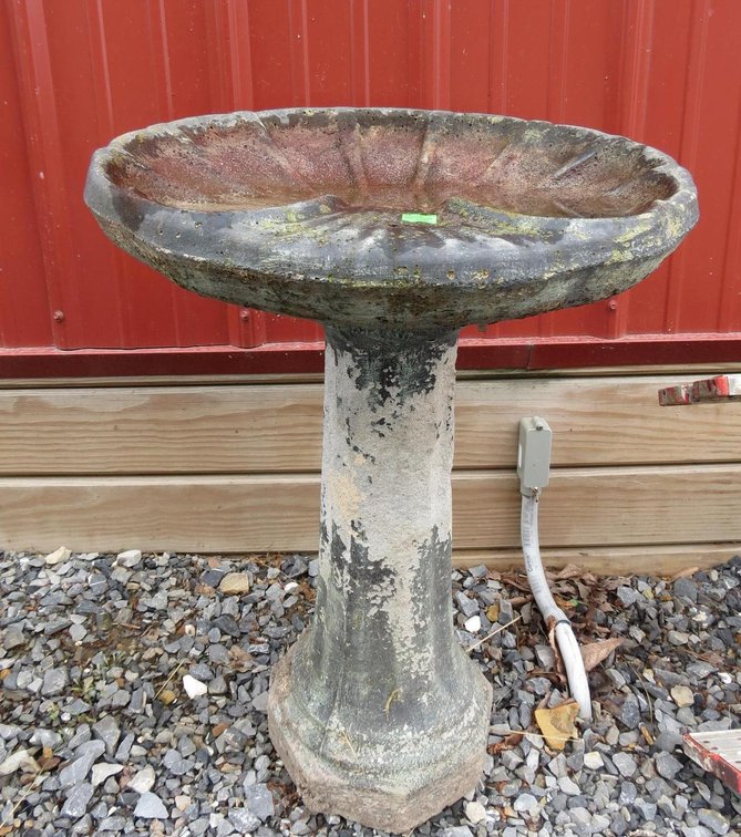 Cement Bird Bath