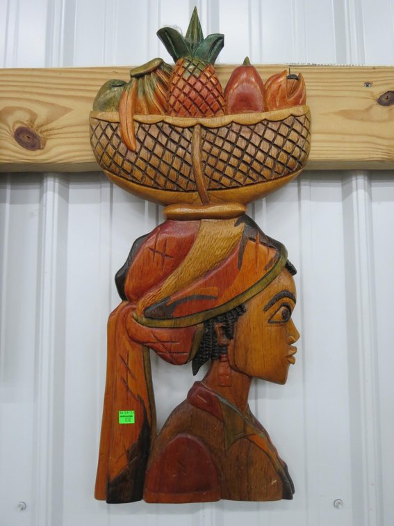 Carved African Plaque