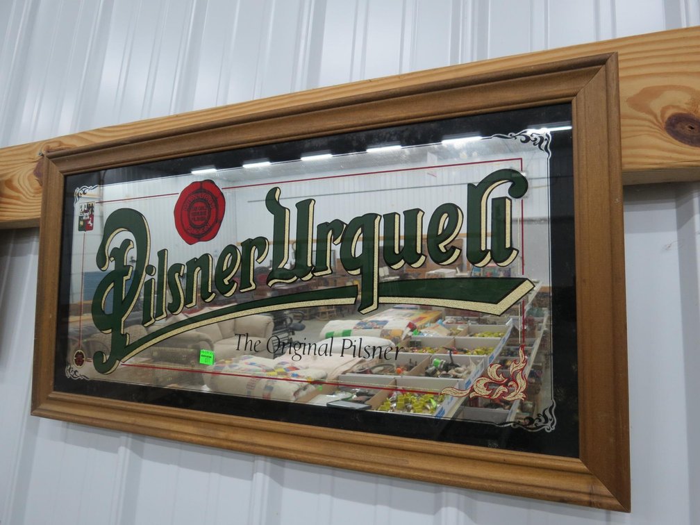 Mirrored Beer Sign