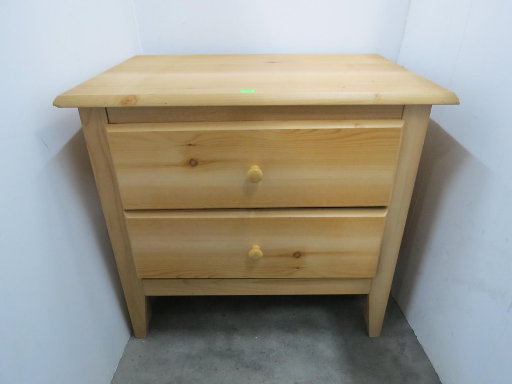 Pressboard 2 Drawer Nightstand