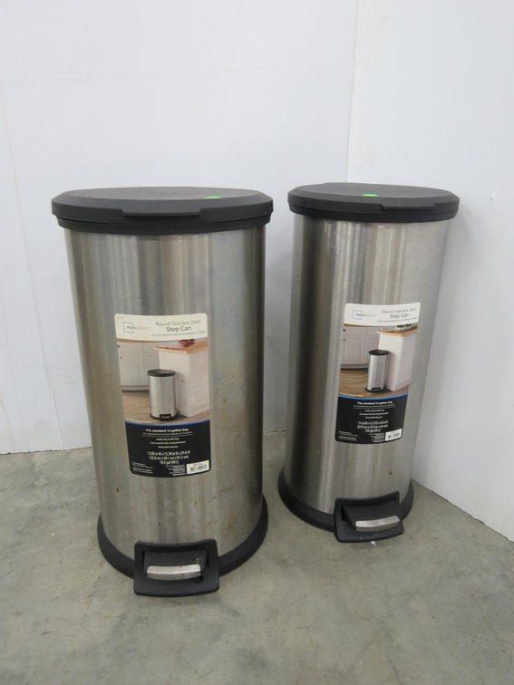 Pair of Trash Cans
