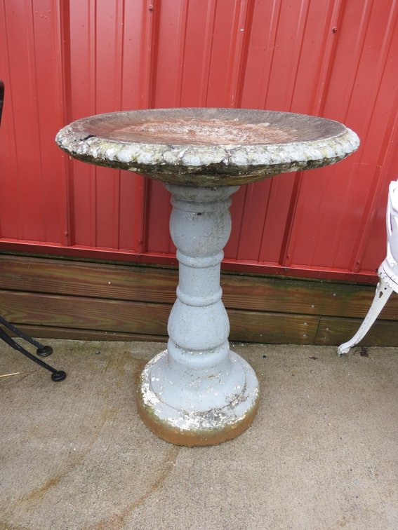 Cement Bird Bath